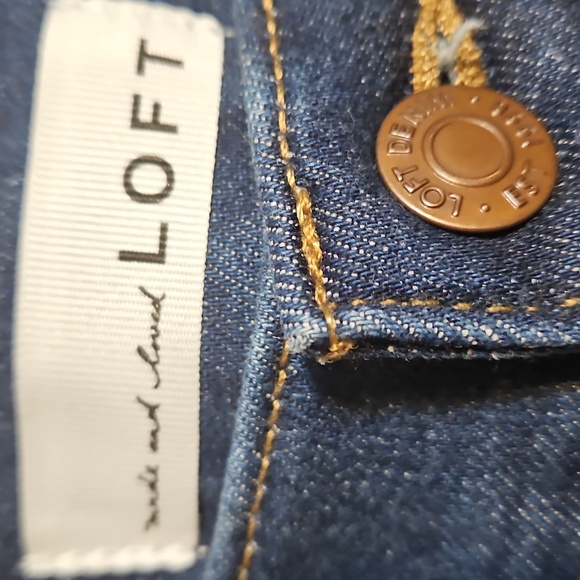 LOFT Dark Blue Skinny Jeans - Picture 8 of 12
